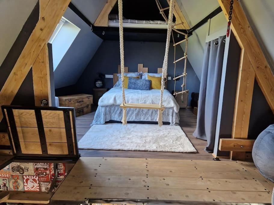 Chalet Industriel Avec Filet Et Spa Sorigny 외부 사진